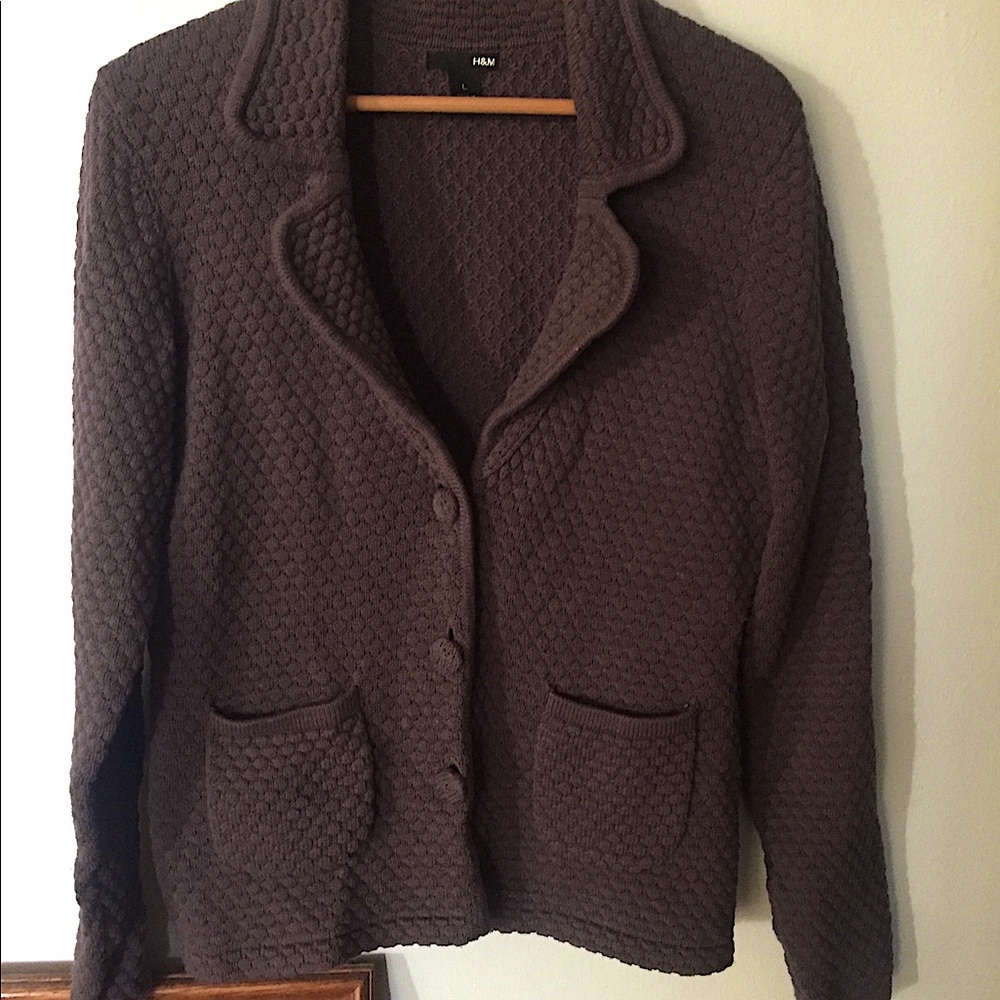 Scallop knit cardigan/jacket